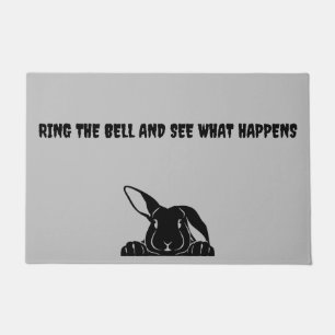 Mean Bunny Doormat Deurmat