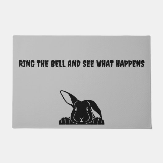 Mean Bunny Doormat Deurmat (Voorkant)