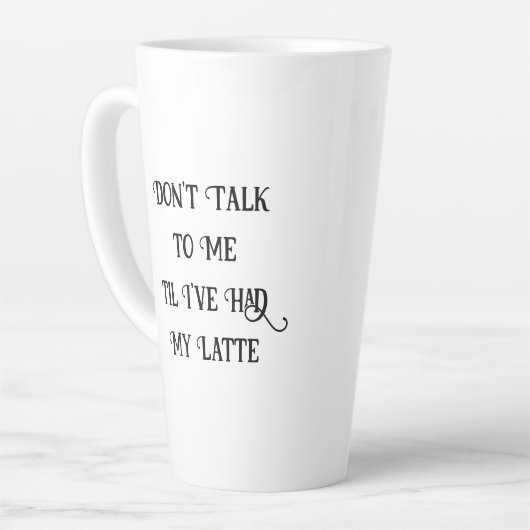 Mean Chihuahua | Grappige honden Latte Mok (Linkerhoek)