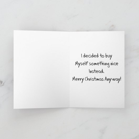 Mean Christmas Cards From Mean People Feestdagen Kaart (Binnen)