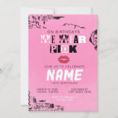 Mean Girls We dragen roze verjaardagsuitnodiging Kaart (Voorkant)