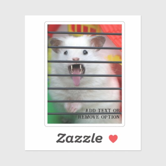 Mean Hamster Sticker (Vel)