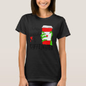 Mean Inside And Caffeinated Skeleton Hand Coffee L T-shirt (Voorkant)