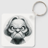 "Mean Nancy" Aluminum Keychain (Achterkant)