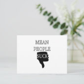Mean People Suck Briefkaart (Staand voorkant)