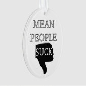 Mean People Suck Ornament (voorkant)