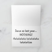 Mean Spirited Christmas Kaart (Binnen)