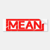 Mean Stamp Bumpersticker (Voorkant)