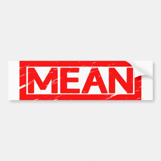 Mean Stamp Bumpersticker (Voorkant)