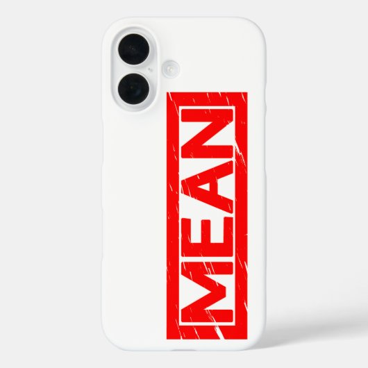 Mean Stamp Case-Mate iPhone Case (Achterkant)