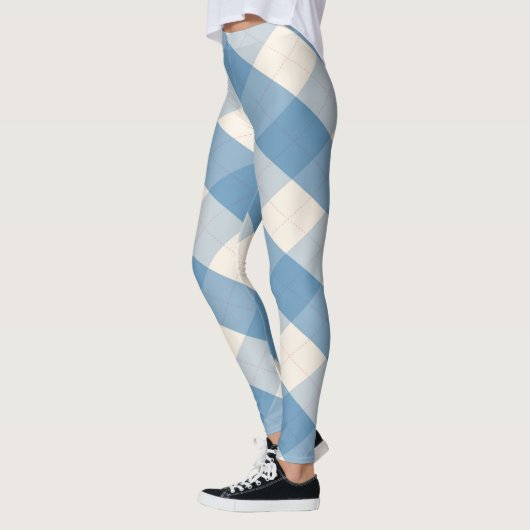 MeanClique Argyle Blue Leggings (Links)