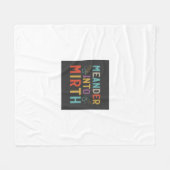 "Meander in de Mirth Fleece Deken (Voorkant (Horizontaal))