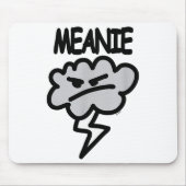 Meanie Cloud Lightning Funny  Muismat (Voorkant)