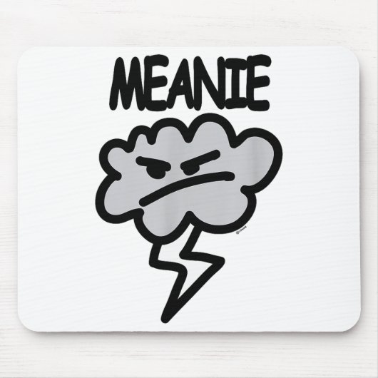 Meanie Cloud Lightning Funny  Muismat (Voorkant)