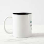 "Meaning is Made, Not Found"Motivational Quote Mug Tweekleurige Koffiemok (Links)