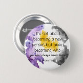 Means om niet-Binaire Button van de Pride Kleur te (Voorkant /achterkant)