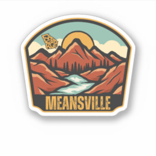 Meansville, Georgia Sticker