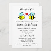 Meant to Bee - Invitation de la douche nuptiale (Devant / Derrière)