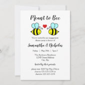 Meant to Bee - Invitation Fiançailles au dîner (Devant)