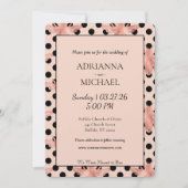 Meant to Bee Rustic Pink Wedding Invitation (Devant)