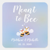 Meant tot mooie droombruiloft vierkante sticker (Voorkant)