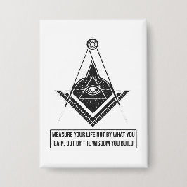 Measure Your Life by Wisdom | Inspirational Quote  Button