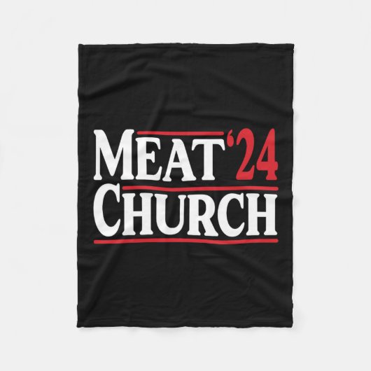 Meat Church 24 BBQ Fleece Deken (Voorkant)