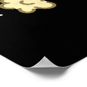 Meat-hane Grappig Scheten Vlees Pun Donker BG Poster (Hoek)