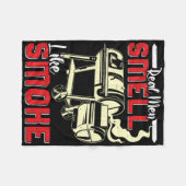Meat Lover Real Men Smell Like Smoke Funny Men  Fleece Deken (Voorkant (Horizontaal))