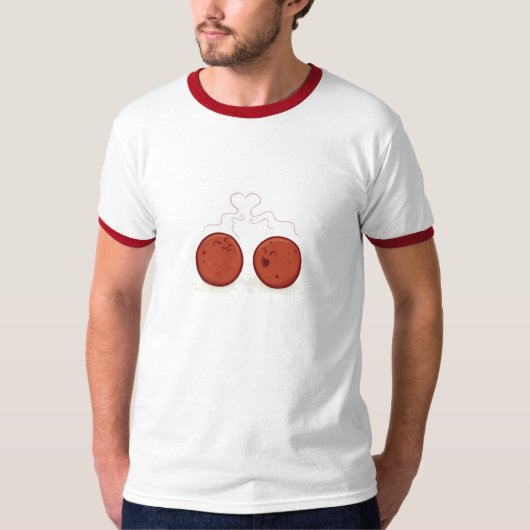 Meatball Buddy Shirt voor Dudes (Voorkant)