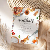Meatball Italien Baby shower Invitation