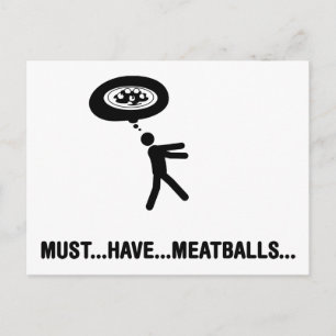 Meatball Lover Briefkaart
