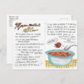 Meatball Stew Recipe Briefkaart (Voorkant / Achterkant)