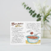 Meatball Stew Recipe Briefkaart (Staand voorkant)