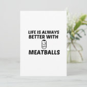 MEATBALLEN HET LEVEN IS BETER BEDANKKAART (Staand voorkant)