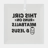 MEATBALLS AND JESUS GLAS ORNAMENT (Achterkant)