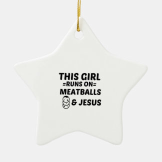 MEATBALLS AND JESUS KERAMISCH ORNAMENT