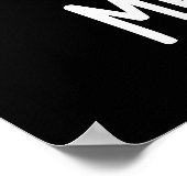 Meatbowl Funny Meatball Pun Dark BG Poster (Hoek)