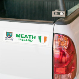 Meath Ireland Crest en Irish Flag Bumpersticker