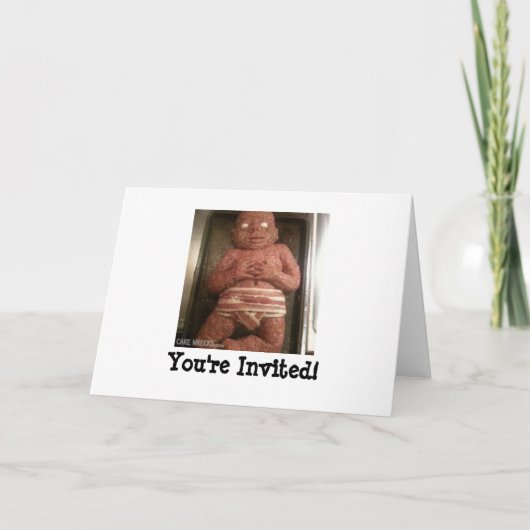 Meatloaf Baby Invitation Kaart (Voorkant)