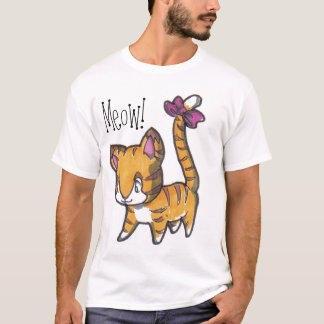 Meauw! Kat Shirt voor kinderen!