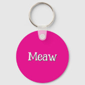 Meaw Cat Cartoon Sleutelhanger (Achterkant)