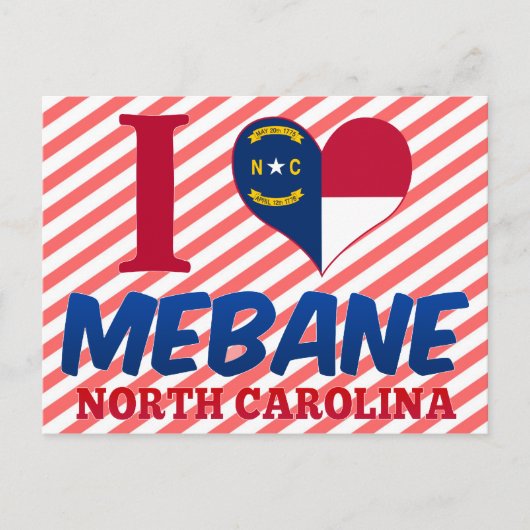 Mebane, North Carolina Briefkaart (Voorkant)