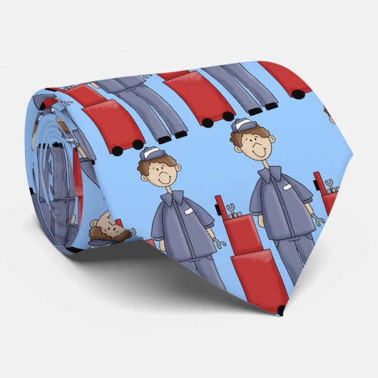 Mécanicien à la cravate de travail (Roulé)