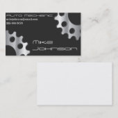 Mécanicien et cartes de visite des commerces (Devant / Derrière)