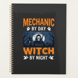 Mécanicien Halloween de jour Sorcière de nuit