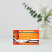 Mécanique Carte de visite de code QR personnalisé (Debout devant)