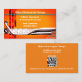 Mécanique Carte de visite de code QR personnalisé (Devant / Derrière)