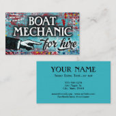 Mécanique De Bateau Pour Louer Cartes de visite -  (Devant / Derrière)