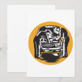 Mécanique Des Invitations De Voiture (Devant / Derrière)